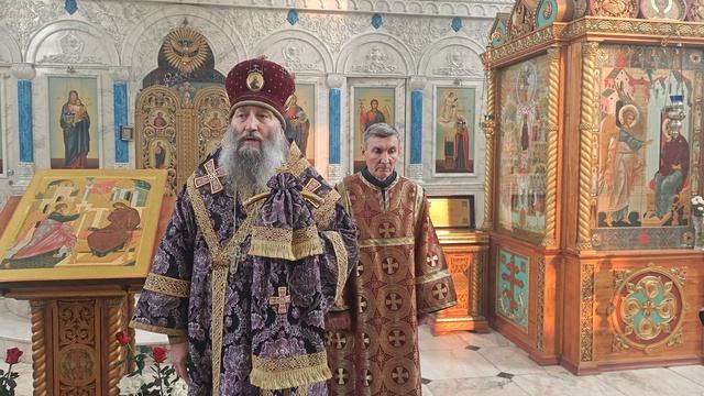 Проповедь правящего архиерея в Субботу Акафиста в Благовещенском соборе