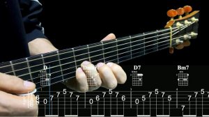 ИГРА АККОРДАМИ на Гитаре 012. Уроки Гитары. Аккорды и табы для Гитары Guitar B28