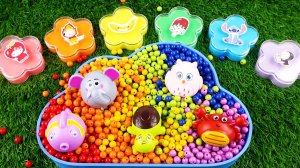 Для малышей мультики залипалки. Игрушки в стране цветных бусин