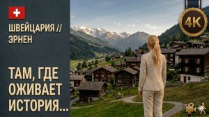 Эрнен // Традиционные деревни//  Музей под открытым небом //Скрытая жемчужина в сердце Альп» 4K POV