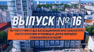 О кассации просто. Выпуск №16. Полномочия суда кассационной инстанции при рассмотрении уголовных дел