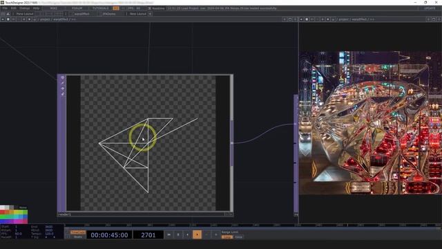 Distance Map Displacement in TouchDesigner