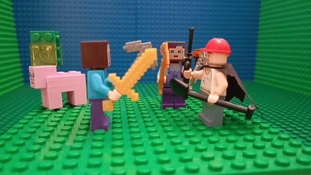 как человек попал в монкрафт Стив ево встретел