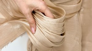 Органза с блеском Бежевый