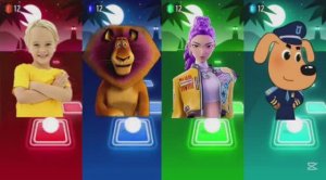 Тайлс Хоп: К-Поп Охотники на Демонов против Мадагаскара, Влада и Ники и Шерифа Лабрадора