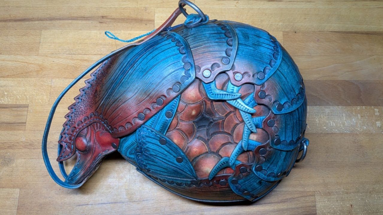 Сумка "Креветка" — урок по работе с кожей