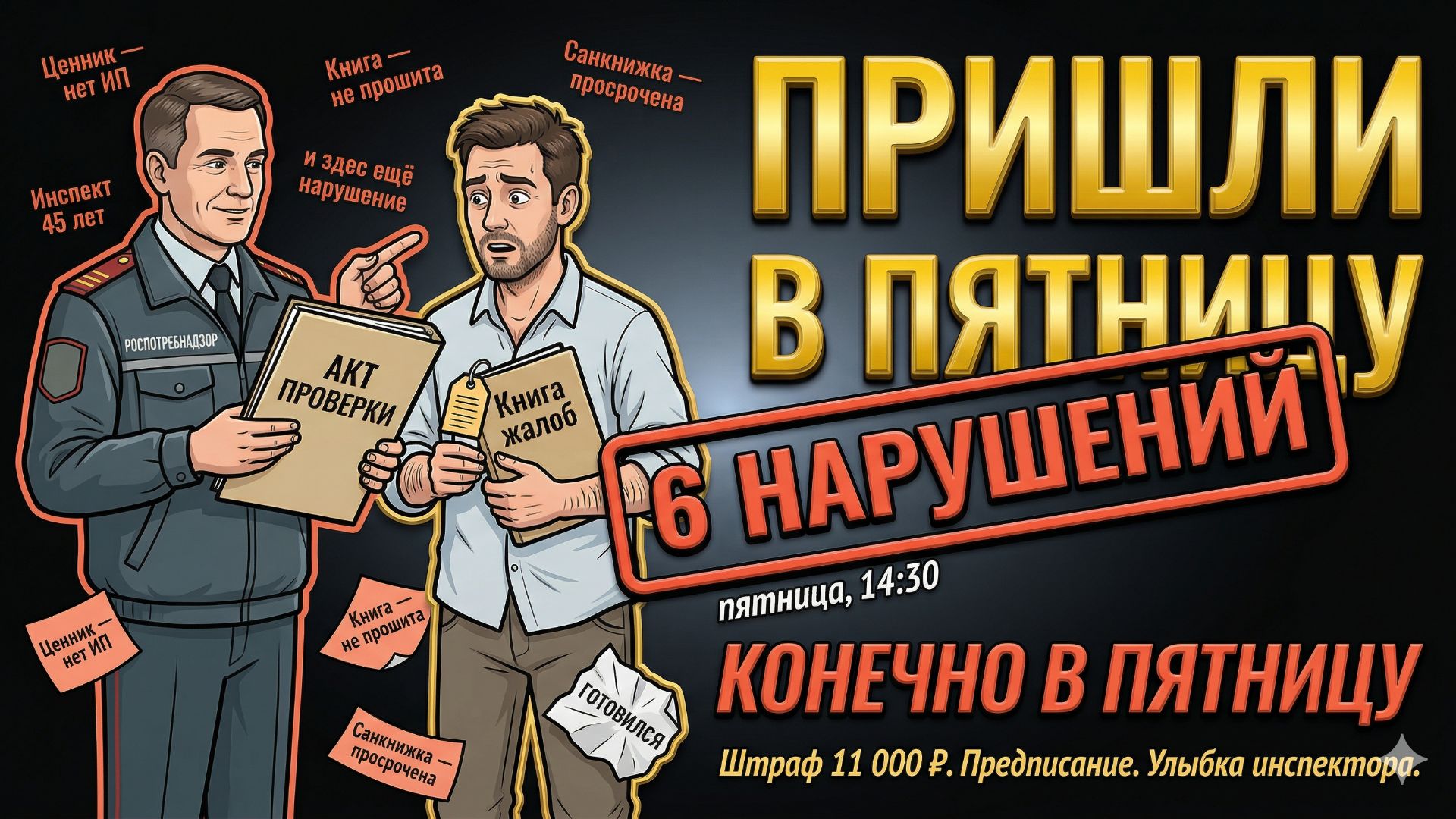 Истории из жизни «Проверка Роспотребнадзора» Слушать житейские истории. Слушать рассказы из жизни