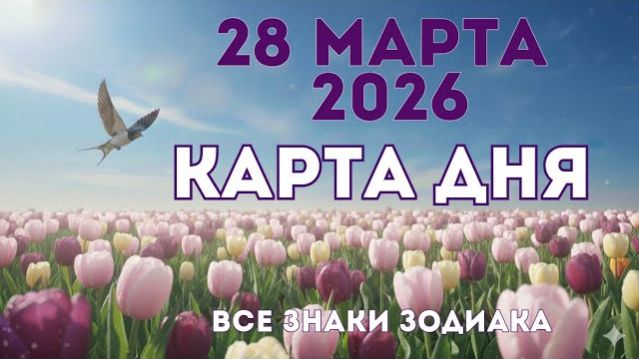 28 марта  2026/ КАРТА ДНЯ для всех знаков зодиака/ Март 28, 2026