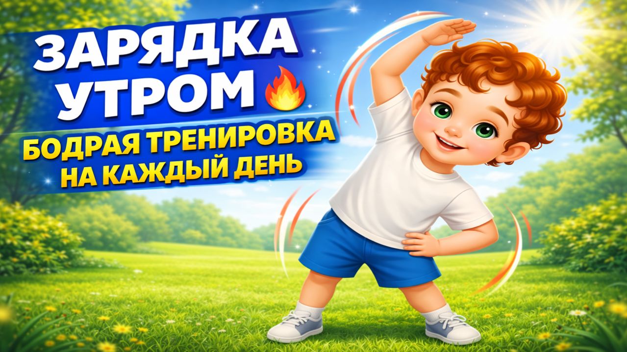 ЗАРЯДКА УТРОМ 🔥 БОДРАЯ ТРЕНИРОВКА НА КАЖДЫЙ ДЕНЬ