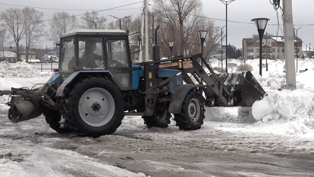 Очистка дорог в р.п.Сузун. Сузунский МО.
