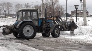 Очистка дорог в р.п.Сузун. Сузунский МО.