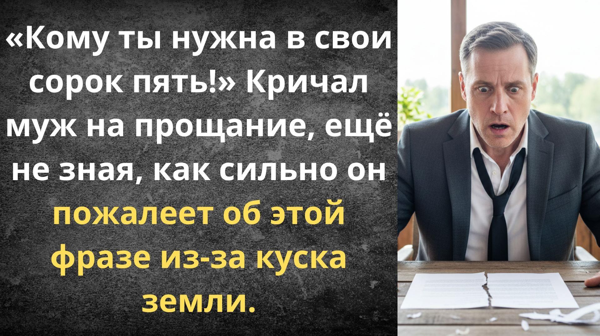 Бросил ради молодой, но приполз обратно | Истории из жизни