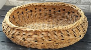 МК. Овальный Пузатик из бумажной лозы. #134, #307