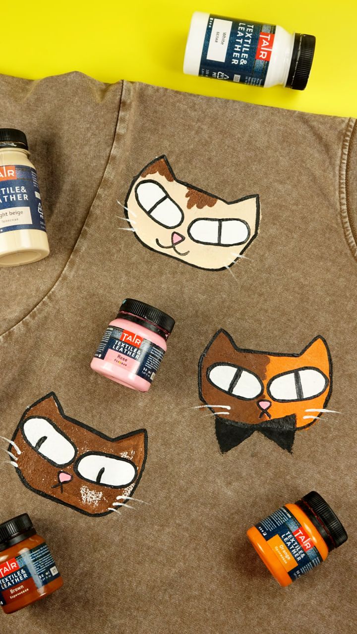 Чем расписать одежду? Простая роспись футболки акриловыми красками ТАИР. Справится каждый!