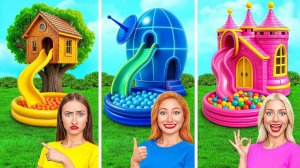 Домики Одного Цвета Бедная vs Богатая vs Ультра Богатая