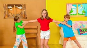 Настя и детский челлендж картонное против цветного