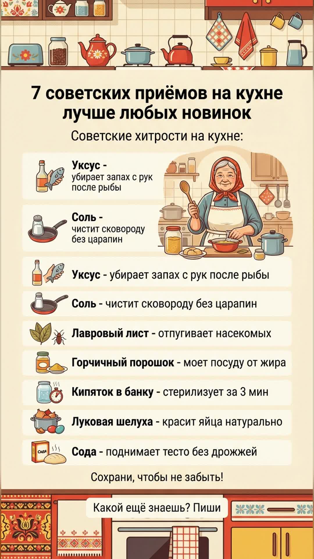7 советских приёмов на кухне лучше любых новинок