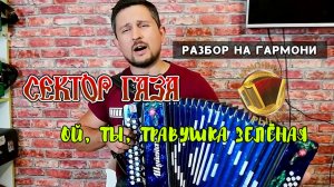 Сектор Газа "ОЙ, ТЫ, ТРАВУШКА ЗЕЛЕНАЯ" РАЗБОР на гармони #купитьгармонь #разборнагармони #гармошка