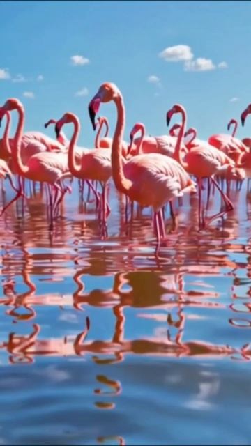 #фламинго #яркиеЦвета #экзотическиеПтицы #природа #жилетворнаяПрирода
