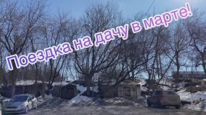 Поездка на дачу в марте!