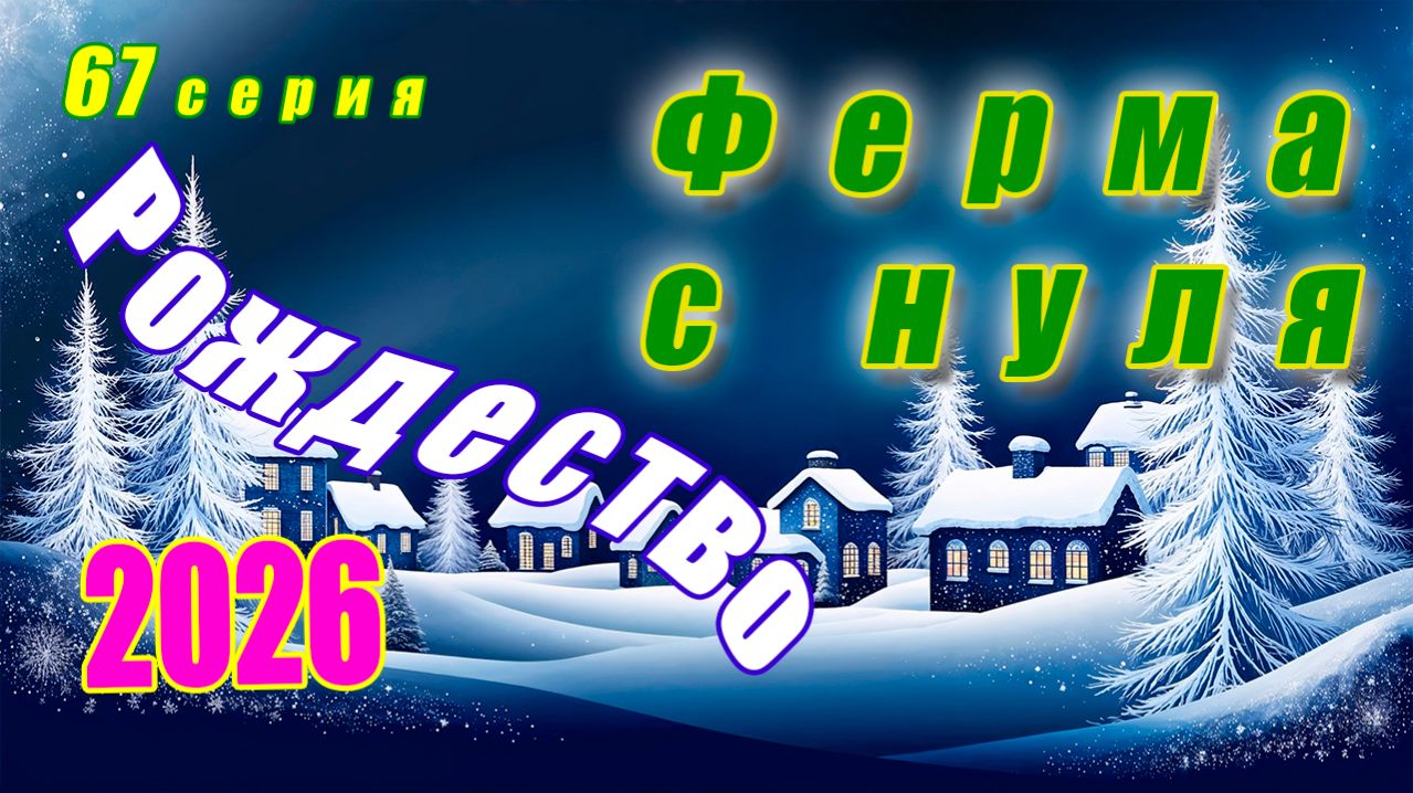 Рождество 2026 на ферме / Рождение козлят / Нас заносит снегом / Ферма с нуля серия 67