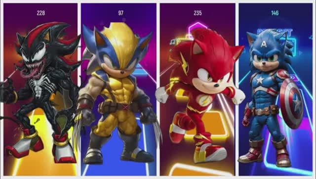 ВЕНОМ СОНИК против КАПИТАН ЕЖИК и РОСОМАХА СОНИК против ФЛЭШ СОНИК! ⚡️ КТО САМЫЙ БЫСТРЫЙ? МУЛЬТИК