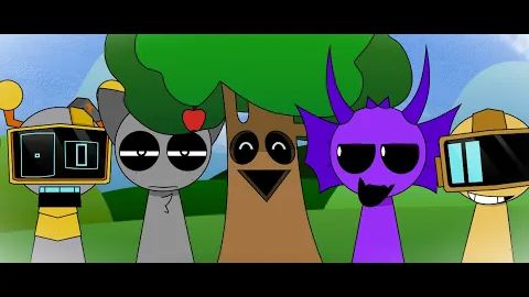 «Что за Прекрасный День＂ Sprunki — TrAIFIX Mix