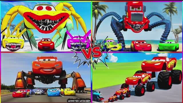 МАШИНКИ ПАУКИ ПРОТИВ МОЛНИИ МАКВИНА! 🕷️⚡️ КТО ОКАЖЕТСЯ БЫСТРЕЕ? ГРАНДИОЗНЫЙ МУЛЬТИК-БАТТЛ