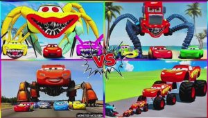 МАШИНКИ ПАУКИ ПРОТИВ МОЛНИИ МАКВИНА! 🕷️⚡️ КТО ОКАЖЕТСЯ БЫСТРЕЕ? ГРАНДИОЗНЫЙ МУЛЬТИК-БАТТЛ