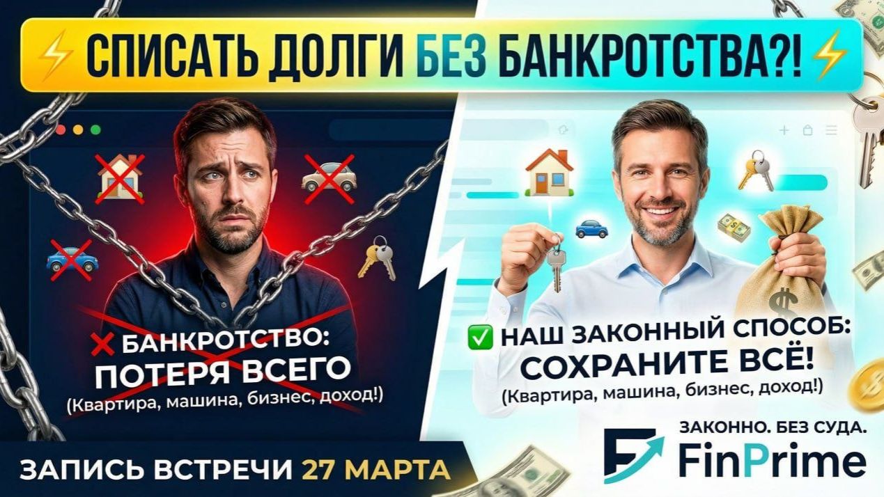 Списание долгов БЕЗ банкротства