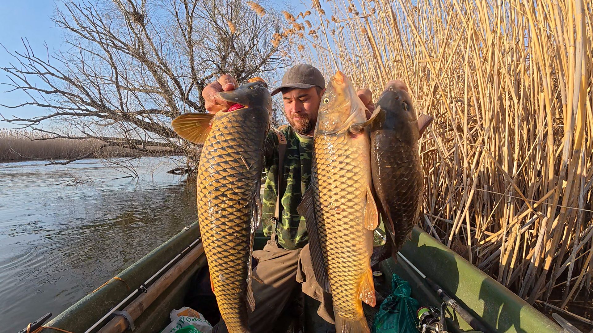 ПЕРВЫЕ САЗАНЫ НА ЖМЫХ И ЧЕРВЯ! ВЕСЕННЯЯ РЫБАЛКА В АСТРАХАНИ. Волжские дебри.