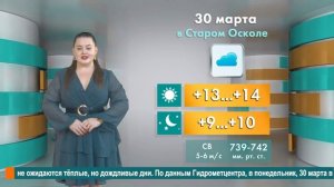 Погода в Старом Осколе на 30 марта