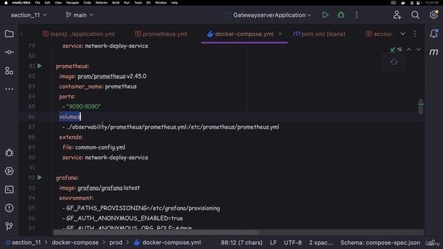 12. Setup of prometheus inside microservices