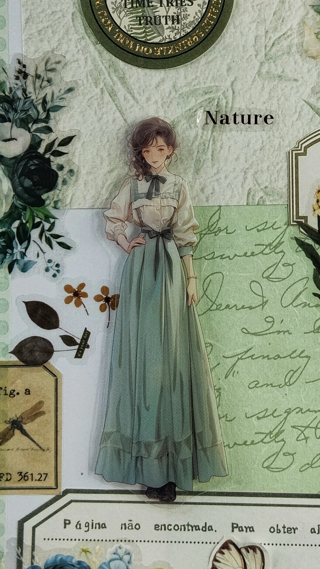 «Природная красота» 💐🌿🦋 #скрапбукинг #асмр #природа #весна #цветы #растения #бабочки #творчество