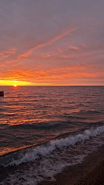 полный закат 🌈☀️🧡