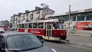 Мариупольский ретро-трамвай и Татра № 0079.