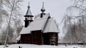 Зима в Музее деревянного зодчества Кострома