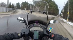 Скутер ХОРС56.ПЕРвый замер скорости!!