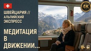 Швейцария на поезде // Альпийский экспресс // Самые красивые панорамные маршруты Альп 4K