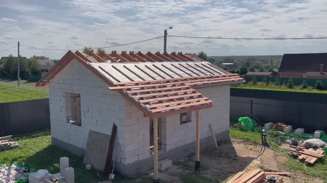 КАК ПОСТРОИТЬ БАНЮ СВОИМИ РУКАМИ НЕ ДОРОГО / ВЕСЬ ПРОЦЕСС СТРОИТЕЛЬСТВА БАНИ ИЗ ГАЗОБЕТОНА