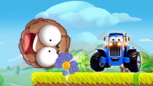 СИНИЙ ТРАКТОР ИГРАЕТ В КРАСНЫЙ ШАРИК СЕКРЕТНОЕ ПУТЕШЕСТВИЕ #1