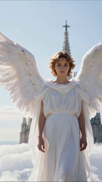 Ангел у небесных ворот" #ангел #небеса #фантазия