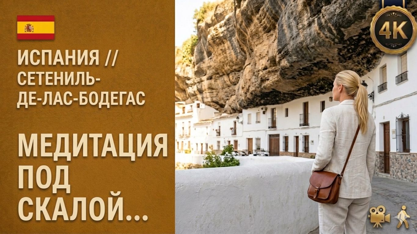 Испания // Жизнь под скалой // Сетениль-де-лас-Бодегас // Уникальный город в скалах Андалусии 4K