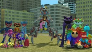 ВЫЖИВАНИЕ МОНСТРОВ В ГОРОДЕ  Poppy Playtime РЕАКЦИЯ