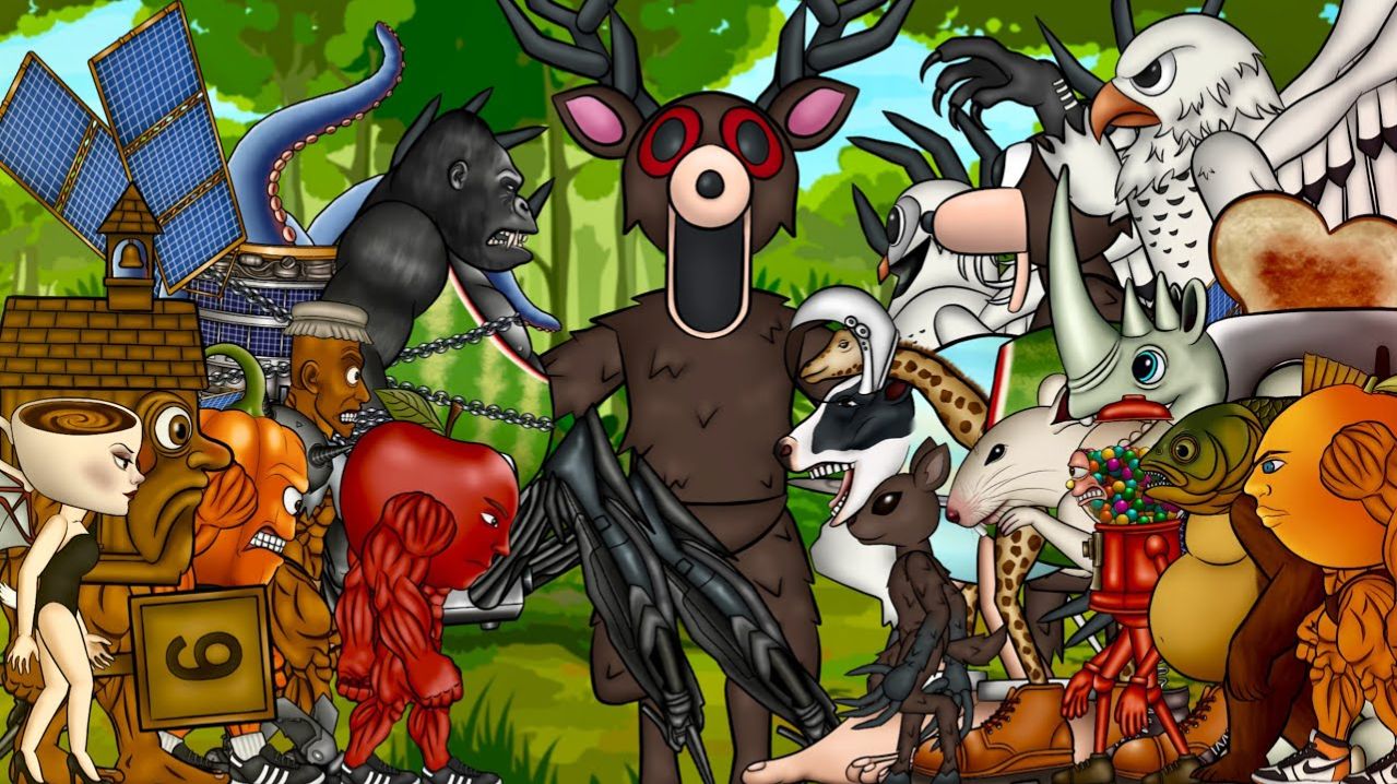 Тунг Тунг Тунг Сахур, Горилло Ватермеллондрилло, Балерина Капучина ПРОТИВ 99 ночей в лесу