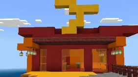 Што ты построил прохождение паркура в Майнкрафте