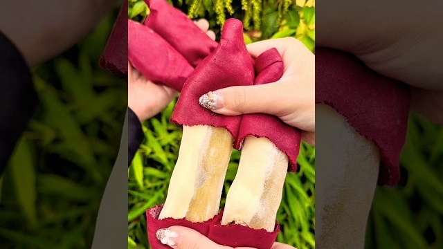 Рулет со вкусом сладкого картофеля, который выглядит точь-в-точь как настоящий батат 🍠