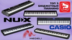 ТОП-5 Бюджетных цифровых пианино на 88 клавиш (35-50 тысяч рублей)