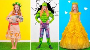 Настя превращается в супергероя