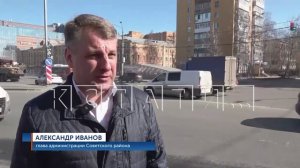 Месячник по благоустройству в Нижнем Новгороде ещё не начался, а коммунальщики уже наводят порядок